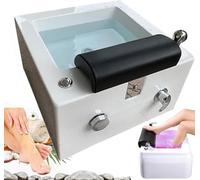 Foot Spa Bathtub, Acrylic Massage Foot Bath with Heat and Massage, Portable Floor Type Foot Massage Basin