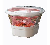 Foot Spa,Foldable Foot Bath Massager with Heat,Bubbles,Temperature Control,4 Tai Chi Massage Trays Acupressure Massage Points,Soothe&Relax Tired Feet