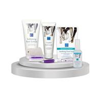 Foot Spa Gift Set | Cracked Heel Cream, Softening Lotion, Deodorising Spray, Foot Soak, Nail Brush & Pumice Stone | 5pc Treatment For Your Feet with Sinta Gifts Beauty Pen