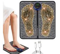 Foot Spa & Massager - EMS Foot Massager for Pain and Circulation - Folding Portable Electric Massage Mat - Revitive Circulation for Feet and Legs, Electric Foot Massagers Relax