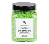 Foot Spa Salts with Tea Tree Oil - Made in UK (450g) Natural Dead Sea Salts for Women, Men. Tea Tree Foot Soak Aromatherapy Bath Salts