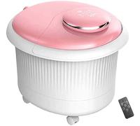 Foot Spa Tub with Heat & Massage & Bubbles, Foot Massager with 6 Motorized Shiatsu Rollers, Digital Temperature Control, Red Light, Pedicure, Hot Water Foot Soaking,