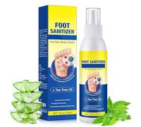 Foot Spray 120ml - Athletes Foot Spray for Fast Relief - Foot Sanitizer for Feet, Shoes, Socks - Instant Cooling Effect - Odour Control for Women Men