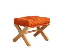 Foot Stool Footrest Household Small Stool Foldable Sofa for Living Room Foot Beech Wooden Leisure Low Portable Desk(Color 09)