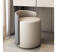 Foot Stool,Modern Round Ottoman with Soft Padded Seat, Multifunctional Vanity Chairs for Makeup, Upholstered Footrest Stool Ottoman Foot Stool for Living Room, Bedroom,F