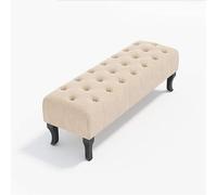 Foot Stool Ottoman Footrest Rectangular Tufted Ottomans Bench, Living Room Sofa Bench Footstools Foyer Shoe Bench Bedroom Bed End Stool (Color : #2, Size : 90cm)