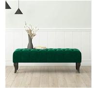 Foot Stool Ottoman Footrest Rectangular Tufted Ottomans Bench, Living Room Sofa Bench Footstools Foyer Shoe Bench Bedroom Bed End Stool (Color : #3, Size : 80cm)