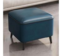 Foot Stool Ottoman Pouffe - Low Shoe Changing Stool Sofa Footrest for Entryway & Living Room Stylish & Functional Furniture for Relaxation & Comfort