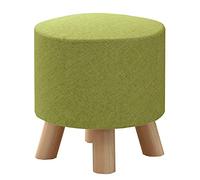 Foot Stools Living Room Footstool Stool Square Storage Chest Footstool Simplicity Shoe Bench Change Cotton and Linen Fabric Easy to Remove and Wash 30x30x29cm Stool Leg Rest