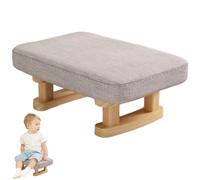 Foot Stools Ottoman, Foot Stools Ottoman, 16x12x7 Inch Rest with Removable Padded Seat, Non Slip Small Footstool with Wooden Legs for Couch for Home Daily Use