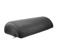 Foot Support Pillow Half Cylinder Office Footrest Pad for Legs | Cotton Polyester Build, Black Finish, Ergonomic Support, Long Flights and Office Use