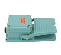 Foot Switch, Foot Pedal Switch, Antislip Momentary Industrial Foot Pedal Switch, AC 250V 15A 1NO 1NC Momentary Treadle Nonslip Aluminum Foot Pedal Switch TFS-402