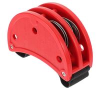 Foot Tambourine Bell Shaker, Plastic and Metal Percussion Instrument with Elastic Strap, Easy to Learn for Performances and Practice Sessions