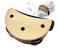Foot Tambourine Musical Instrument Metal Jingle Bell Elastic Strap