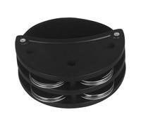 Foot Tambourine Percussion Instruments Black Elliptical Cajon Box Drum Companion Hand Foot Jingle Tambourine Accessory