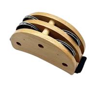 Foot Tambourine, Portable Percussion Instrument, 3.94x2.28x1.5 inches Elastic Strap Drum, Lightweight Design, Extra Rhythm Sound Shakers, Perfect for Musicians Performers, Live Shows