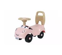 Foot to Floor Ride On Toy Car for Toddlers, Pink, with Steering Wheel and Back Handle