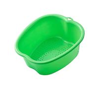 Foot Tub Large Plastic Portable Foot Bath SPA Basin for Toe Nails and Ankles Green 37.3 x 33 x 15 cm