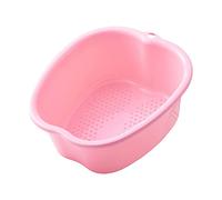 Foot Tub Large Plastic Portable Foot Bath SPA Basin for Toe Nails and Ankles Pink 37.3 x 33 x 15 cm