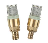 Foot Valve 3/4" and 1" Suction Strainer Foot Valve Kit Hose Connection Adapter for Stop Water/Control Flow for Fluid Machine(DIA19mm)