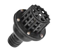 Foot Valve Black PVC Low Pressure Flat Check Valve for Fluid Machine Ensuring One Way Liquid in Suction Line for Water Source Tank High Quality PVC Material Available in (1.5in)