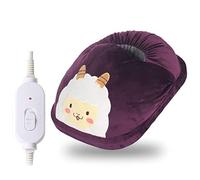 Foot Warmer Electric Foot Warmer Soft Comfortable Winter Foot Heating Pad 2 Temperature Settings Cute Foot Massager Heating Cushion Foot Cushion for Home Office,Sheep