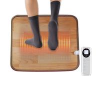 Foot Warmer, Multifunctional Heating Mat, Home, Electric Heated Floor for Under Desk, Infrared Carpet Rug with 55 Adjustable Thermostat Levels(50 * 50CM)