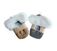 Foot Warmer with 2L Hot Water Bottle included inside the Zip Insert, Thick Fur & Suede Fabric Material, one size, Ideal for Sitting down at a desk/sofa & keeping your feet warm (FOOT WARMER)