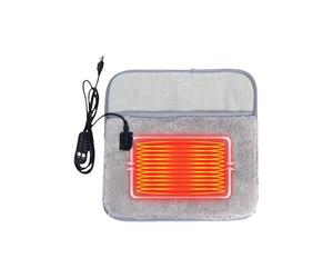 Foot Warmers - Velvet 30cm | Electric Foot Warmer for Cold Foot | 5 Setting Equipment for Cold Weather with Timer, Washable Design, Fast Heating USB Pee Warmer, PA