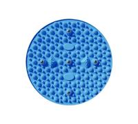 Foot Yoga Massage Acupressure Board Mat Muscle Relaxation Round Exercise Fitness Training(Blue,Diameter 55CM)