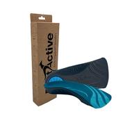 FootActive CASUAL , Blue, 5/6.5 UK | NHS-approved. Medium-density EVA, micro-fibre top layer. Supportive arch & deep heel cup for slip-on & narrow shoes.