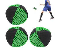 Footbag Set - Breathable Washable Practice Sandbag | Sand-Filled Kick Bag Set - for Practice Group Games Outdoor Sports Party Travel Beach Park Yard Playground School College Boys Beginners T