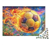 Football 1000 Piece Impossible Puzzle for Adults - Challenging Jigsaw Puzzles, Family Activity & Game Gift 38x26cm/1000pcs