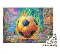 Football 1000 Piece Impossible Puzzle for Adults - Challenging Jigsaw Puzzles, Family Activity & Game Gift 38x26cm/1000pcs