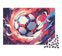 Football 1000 Piece World Cup Jigsaw Puzzle for Teens & Up - Brain Game: Relaxing, Educational & Quality Home Décor (1000pcs (75x50cm))