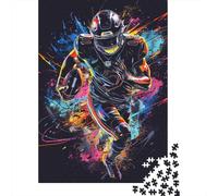Football 1000 Pieces Jigsaw Puzzles for Adults Creative Rectangular Jigsaw Wooden Puzzles Game Brain Teasers Toy 1000pcs (75x50cm)