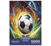 Football 1000 Pieces Jigsaw Puzzles For Adults Family Challenge Toys Stress Relieving Entertainment Exercise The Memory of The Brain for Adults And Kids, Age 12 Years Up 70x50cm/1000pcs