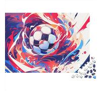 Football 500 Piece World Cup Jigsaw Puzzle for Adults - Relaxing Challenge, Educational Brain Teaser, Home Décor (500pcs (52x38cm))