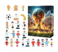 Football Advent Calendar 2025 24 Days Football Advent Countdown Calendar 24PC Acrylic Christmas Tree Decorations for Fans