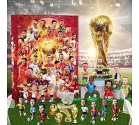 Football Advent Calendar 2026 | 24Pcs 3D Football Advent Calendars | Football Christmas Countdown Calendar with Collectible Mini Figurines | Gifts for Kids Boys Teens Fans