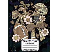 Football and Bows Composition Notebook for Girls, Cheer Fans, and Class Notes