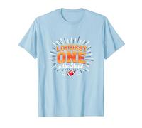 Football and Cheer Mom: Loudest One in The Stands T-Shirt, Men, Baby Blue, M