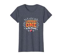 Football and Cheer Mom: Loudest One in The Stands T-Shirt, Women, Heather Blue, XL