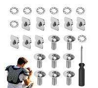 Football Back Plate Screws | 26-Piece Heavy Duty Replacement Kit | Battle Backplate Screws - for Practice Game Training Competition Sports Field Outdoor Youth