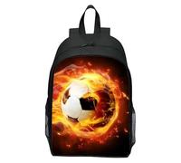 Football Backpack, Football School Backpack for Kids & Teens - Lightweight School Bag for Boys & Girls, Soccer Themed Sports Rucksack for Elementary to High School