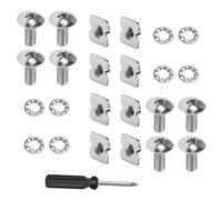 Football Backplate Hardware, 26-Piece Heavy Duty Hardware, Battle Backplate Screws, for Practice Game Training Competition Sports Field Outdoor Youth