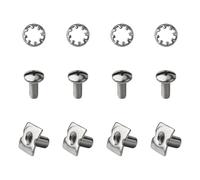 Football Backplate Screws Compatible with Riddell SpeedFlex Battle Backplate, Black Chicago Screws Football Back Plate Hardware Keep the Youth Soccer Backplate Firm to Minimize Injury to Back Ribs