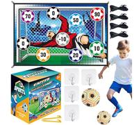 Football Ball Game Set For Kids, Indoor Outdoor Sports Toy With Foldable Flannel Goall, Soft Balls, Soccer Training Equipment Set For 3 4 5 6 7 8 Year Old Boys Girls Sport Toy