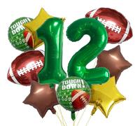 Football Balloons Set Football Birthday Party Decorations Football Touchdown Sports Theme Party Balloons for Tailgate Game Day Football Theme Supplies 12Year Birthday Balloons Party Decorations