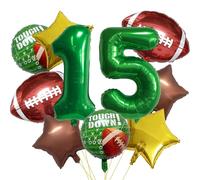 Football Balloons Set Football Birthday Party Decorations Football Touchdown Sports Theme Party Balloons for Tailgate Game Day Football Theme Supplies 15Year Birthday Balloons Party Decorations